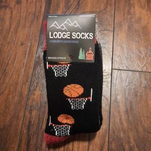 🤑2-pair Lodge Socks by LegAle Non Skid Grips